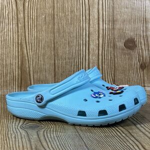 Crocs Classic Clogs Unisex Size W9 M7 Light Blue Foam Slip-On Sandals